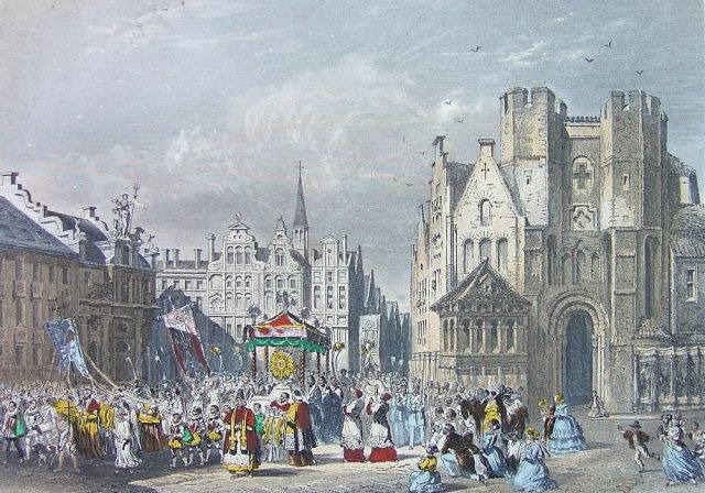 Gent 1860 - Veerleplein-Gravensteen