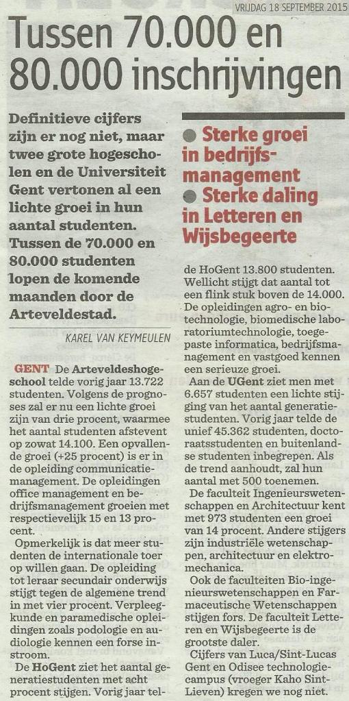 gent universiteit 18.09.2015